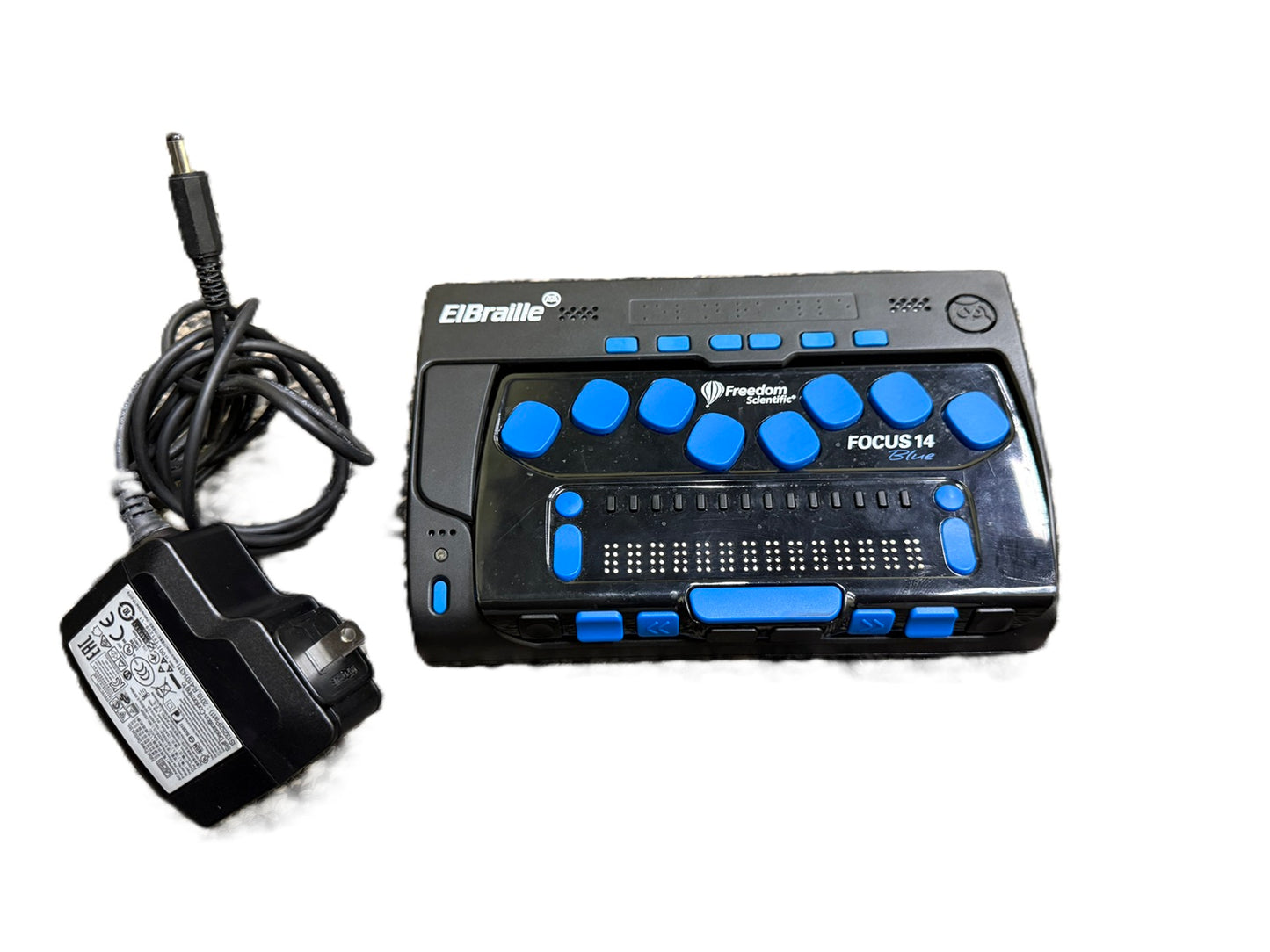 Used El Braille Focus 14. In good working condition.
