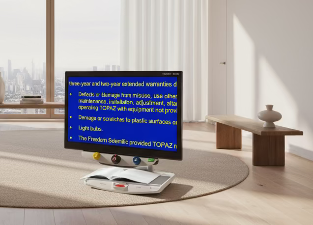 Used Topaz OCR 24" HD video Magnifiers with text to speech