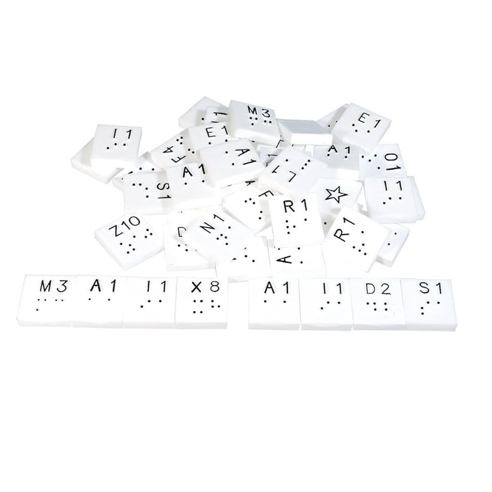 Scrabble Tiles with Braille – Accessible Game Pieces for Low Vision