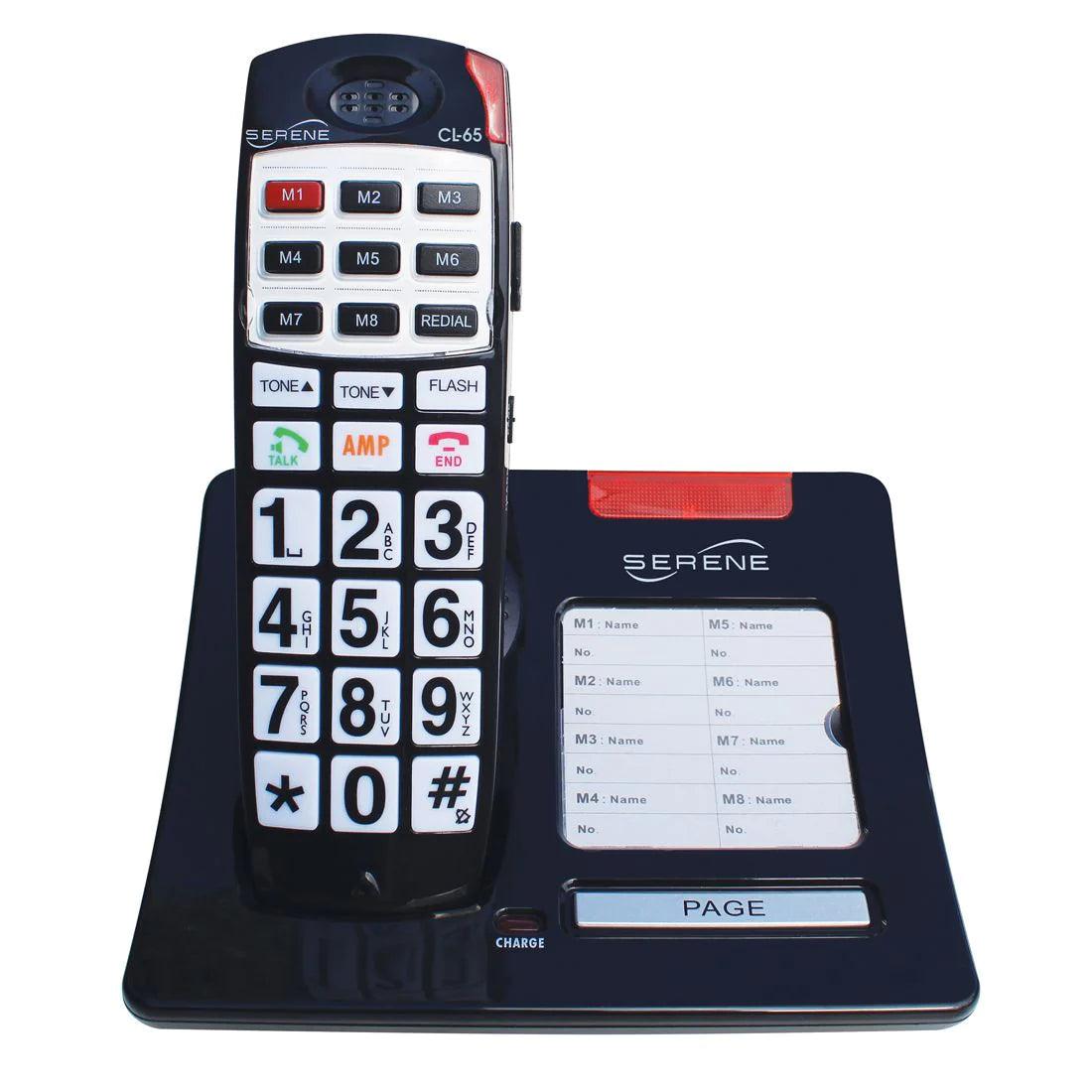 Cordless Phone for Seniors with Hearing Loss -Big Buttons - Talking CID - The Low Vision Store