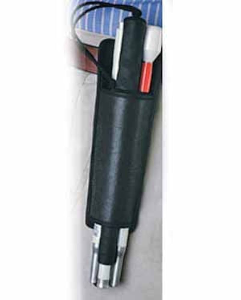 Mobility Cane Holster-Black Leather