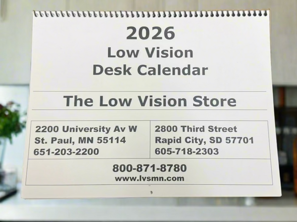 2026 Low Vision Calendars – Bold & Large Print
