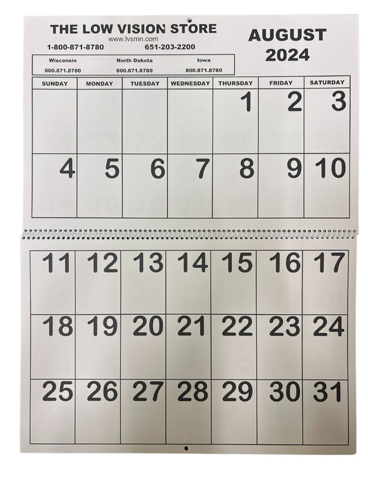 Calendars-Planners-Checking - The Low Vision Store