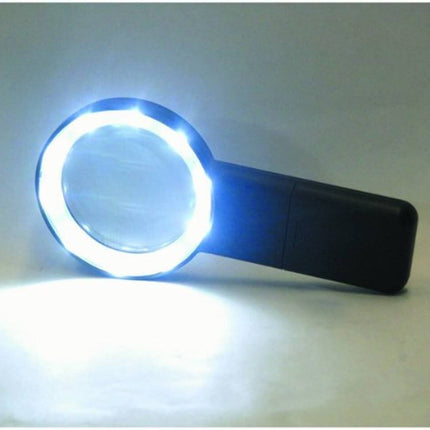 3x 10 LED Illuminated Pocket Magnifier with built-in LED lights for clear viewing and reducing eye strain.