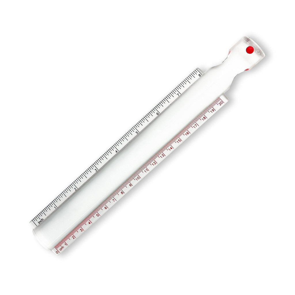 1.5x Magnification 8 inch Bar Magnifier with Ruler and Handle - The Low Vision Store