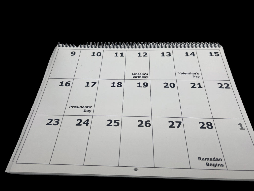 2025 Desk Print Bold Print Calendar - The Low Vision Store