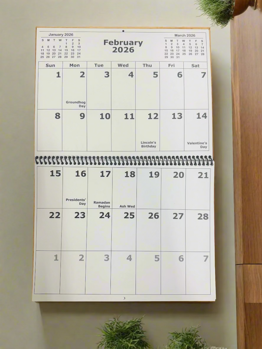 2026 Desk Calendar