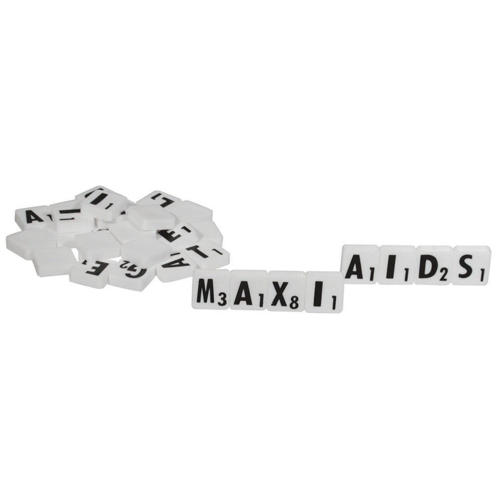 Bold Print Scrabble Tiles – Large Print Game Pieces for Low Vision