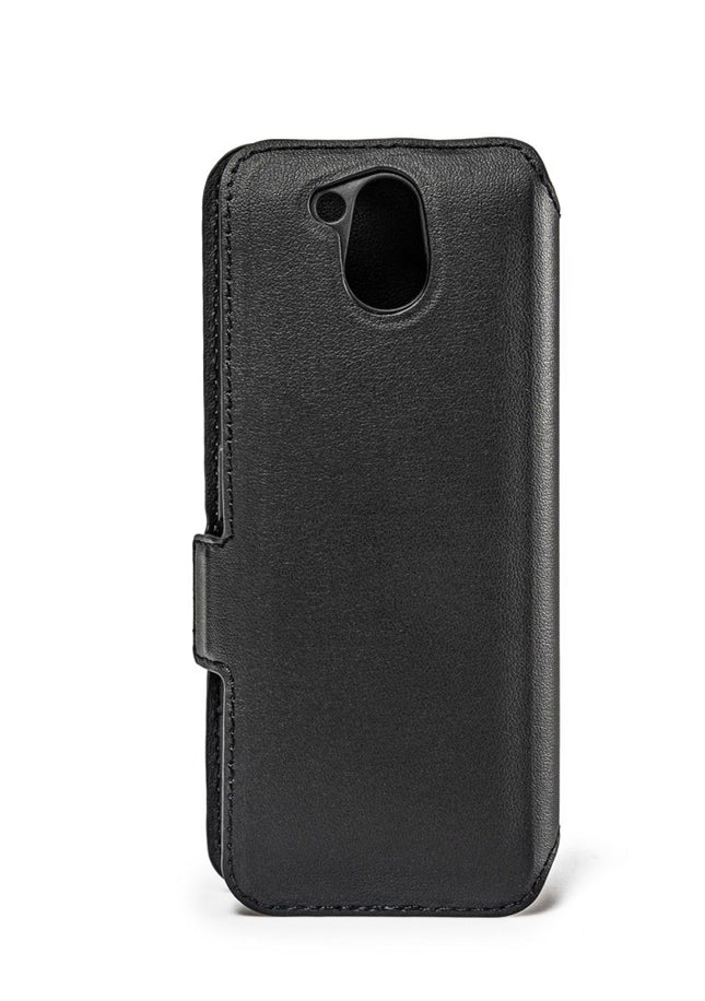 Front view of a black BlindShell flip phone case, designed for maximum protection and easy access.