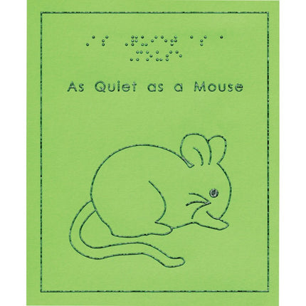 Children's Braille & Tactile Books cover showing braille and raised line illustration of a mouse. Ideal for braille tactile books for children.