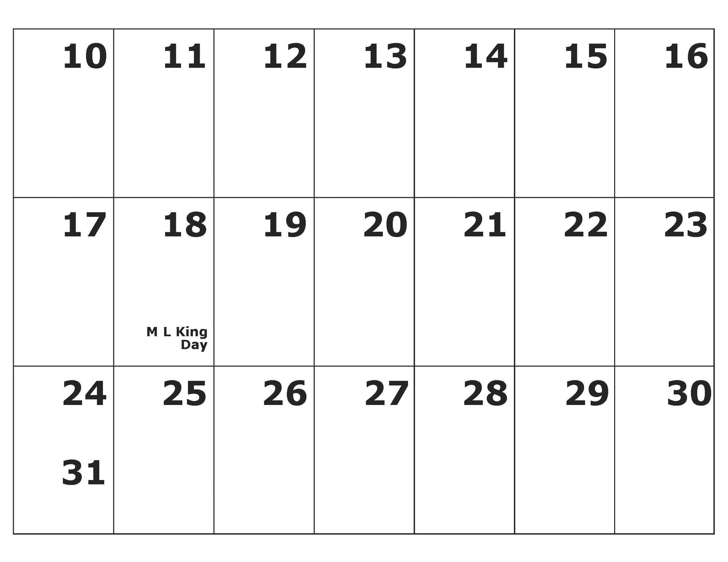 Pre-Order: 2026 Jumbo Low Vision Calendar (Shipping around mid-September)