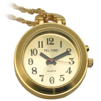 Talking Pendant Watch Gold or Silver