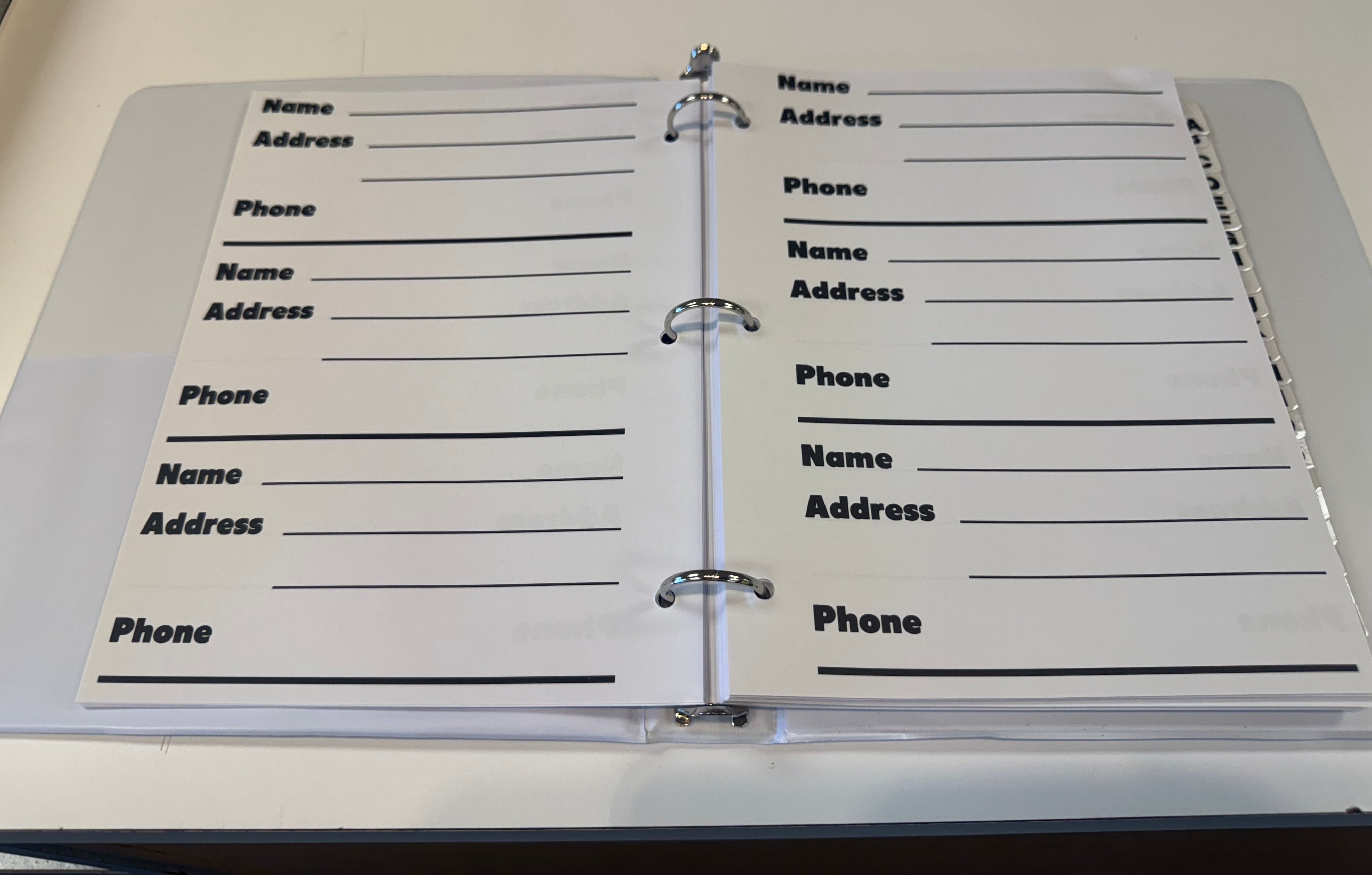 Compact Edition Giant Print Address Book for Low Vision – The Low