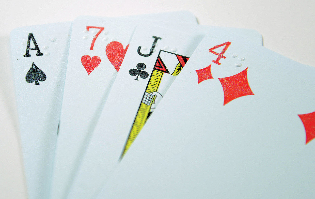 Braille Playing Cards – Pure Plastic, Durable with Braille Dots in Corners