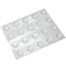 Bump Dots – Clear, Small Rounded-Top Round Bump Dots