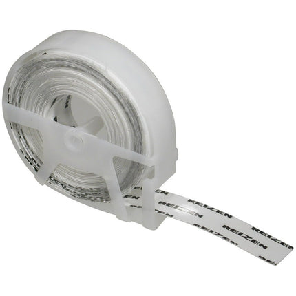 Clear vinyl braille labeling tape on roll, perfect for discreet labeling, measuring .50 inch W x 144 inches.