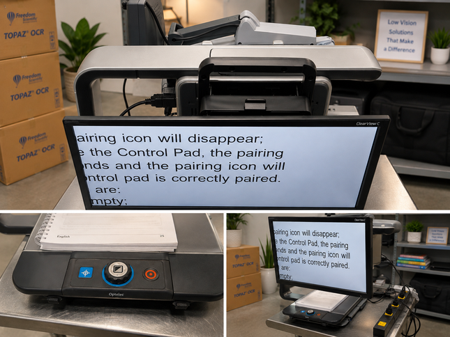 Used ClearView C Desktop Video Magnifier – Large-Screen Low Vision Reading Aid