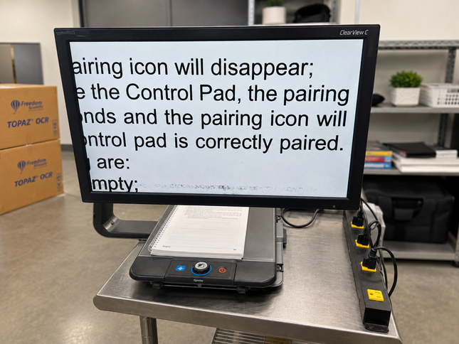 Used ClearView C Desktop Video Magnifier – Large-Screen Low Vision Reading Aid