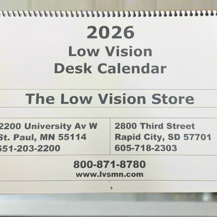 2026 Bold Print Desk Calendar Large Print Easy to Read