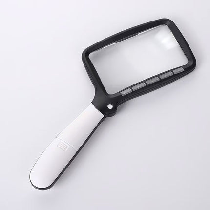 Folding 3X LED Lighted Handheld Magnifying Glass with Large Reading Lens
