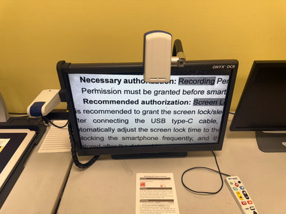 Used ONYX OCR 24" HD Magnifier & Reader – Advanced Low Vision Solution