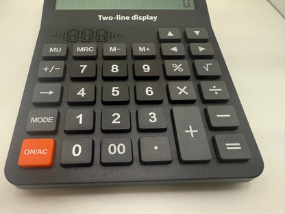 Large Two-Line Display Talking Calculator