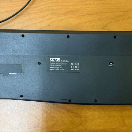 Large Print Computer Keyboard. Yellow keys Black Letters
