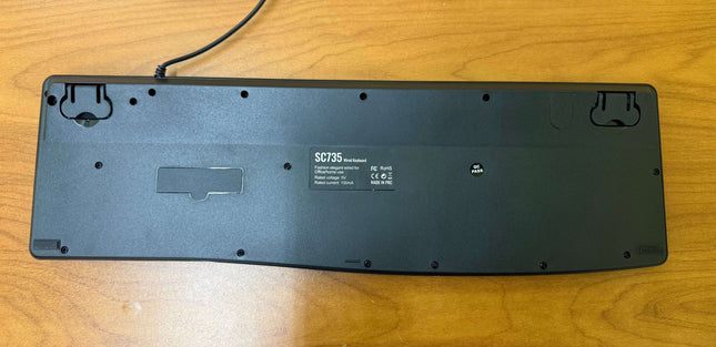 Large Print Computer Keyboard. Yellow keys Black Letters