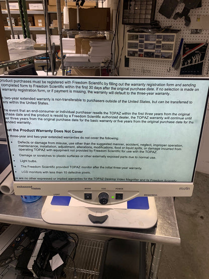 Used Merlin 24" Video Magnifier-Easy to Use
