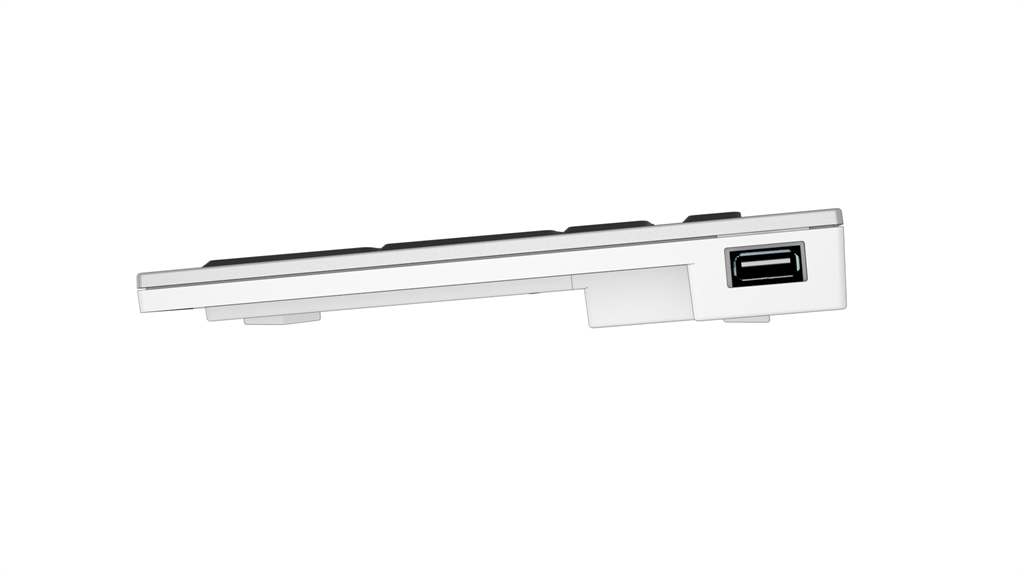 Large Print - White on Black ALBA Slimline Keyboard – Mac