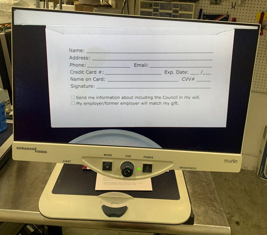 Merlin 24 video magnifier