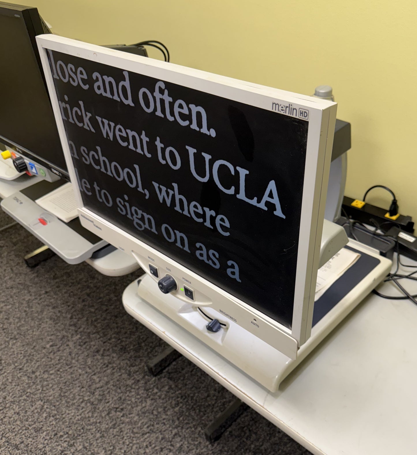 Used Merlin 24" Video Magnifier-Easy to Use