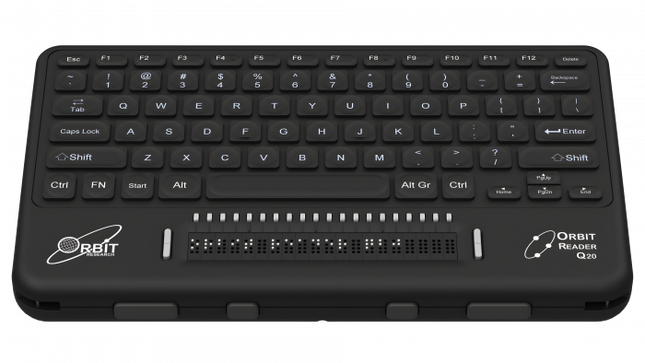 Orbit Reader QWERTY +Braille Display Device 20 or 40 Cell Note Taker