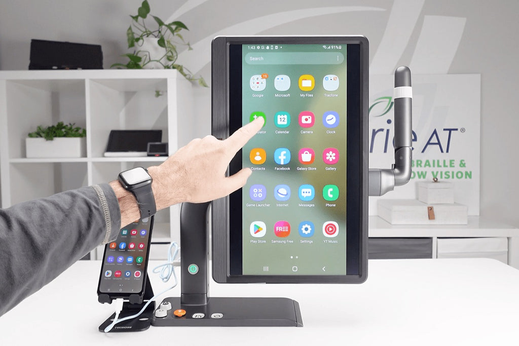 Mirror Pad Pro, the first 3-in-1 Wireless Magnifier + Device Viewer
