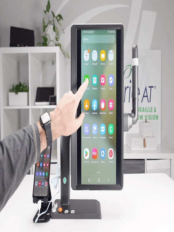 Mirror Pad Pro, the first 3-in-1 Wireless Magnifier + Device Viewer