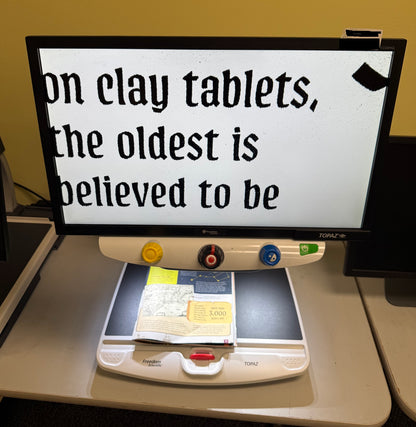 Used Topaz 22" Video Magnifier-Easy to Use