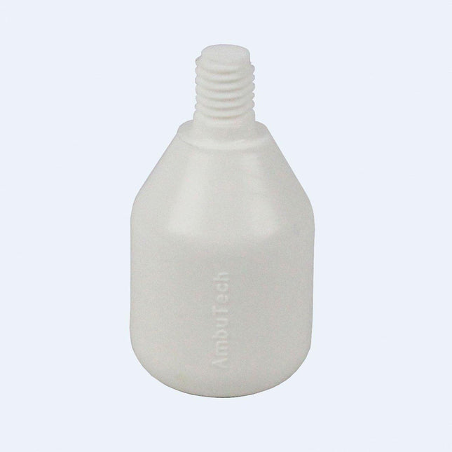 Ambutech 8mm threaded marshmallow tip in white, designed for non-rolling use on canes for tactile feedback.