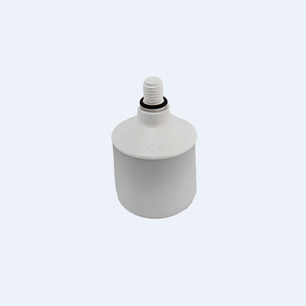 AMBUTECH roller tip for low vision - white marshmallow threaded roller for Graphite Cane.