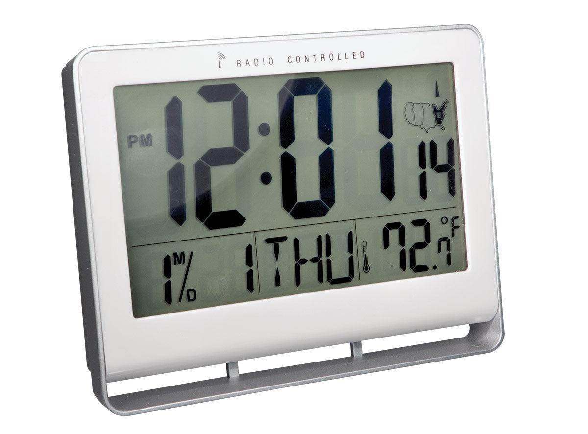 Atomic 2 - inch LCD Number Clock with Temperature and Light - The Low Vision Store