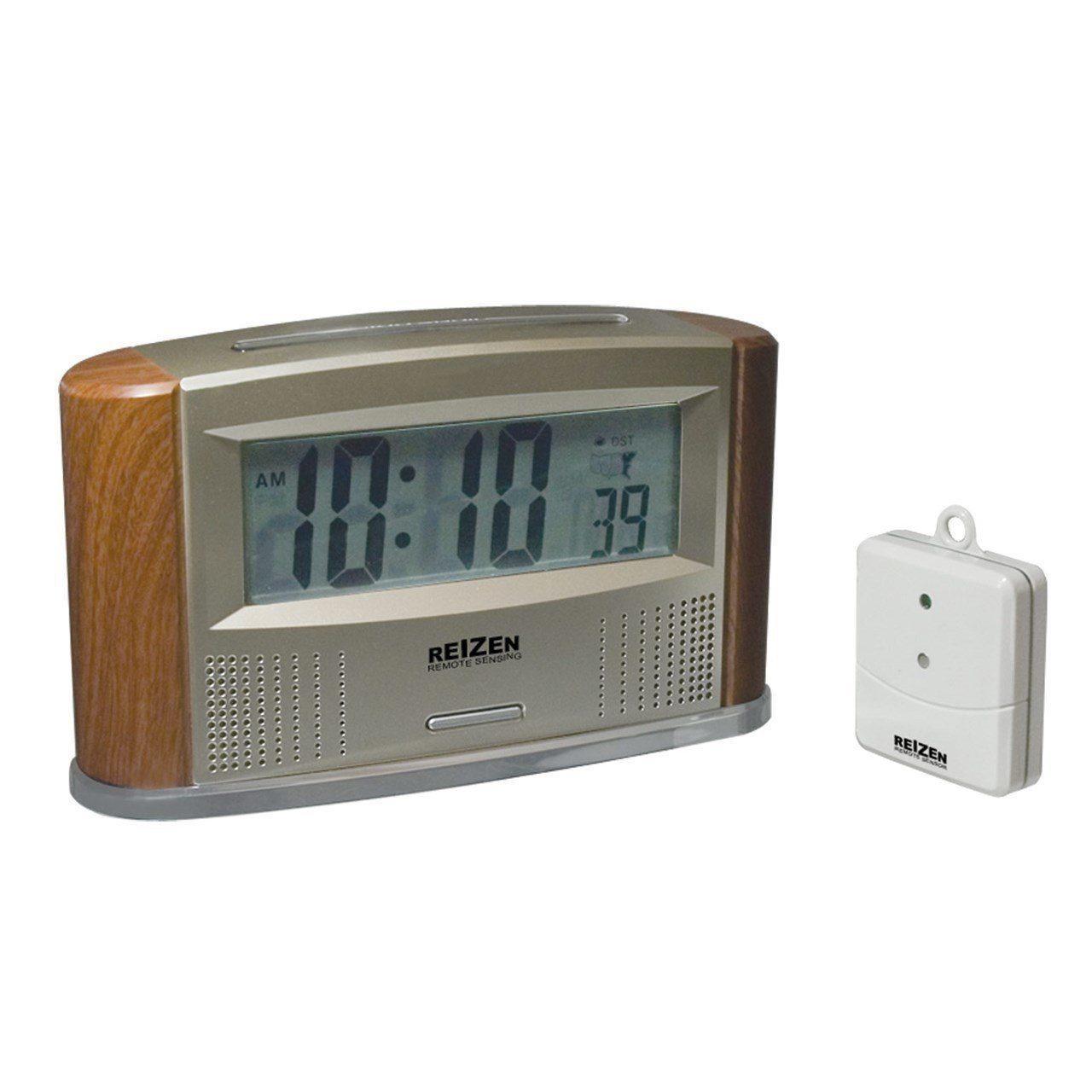 Atomic Talking Clock with Indoor-Outdoor Thermometer - The Low Vision Store