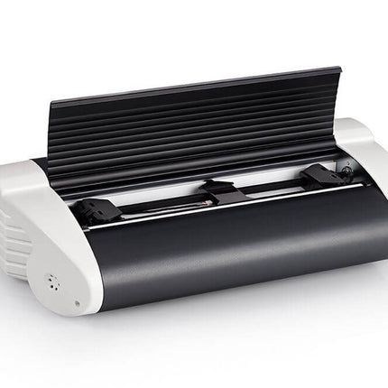 Basic-D V5 compact Braille embosser for reliable Braille printing on continuous paper.