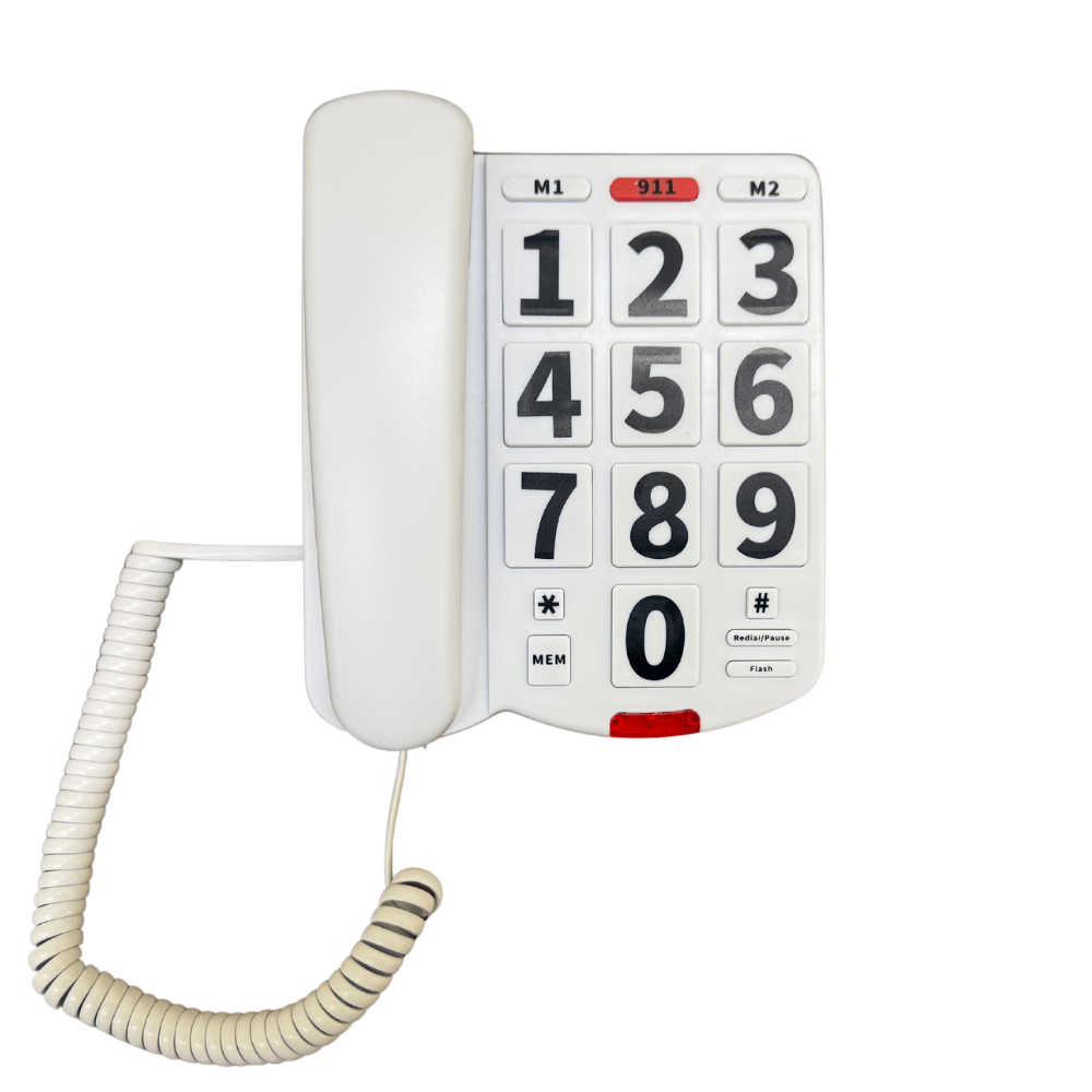 Big Button Phone with 40db Handset Volume - The Low Vision Store