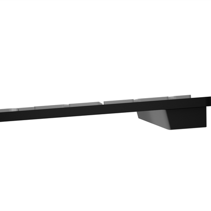 Large Print Bluetooth Keyboard in profile view, showcasing its sleek design and accessible keys.