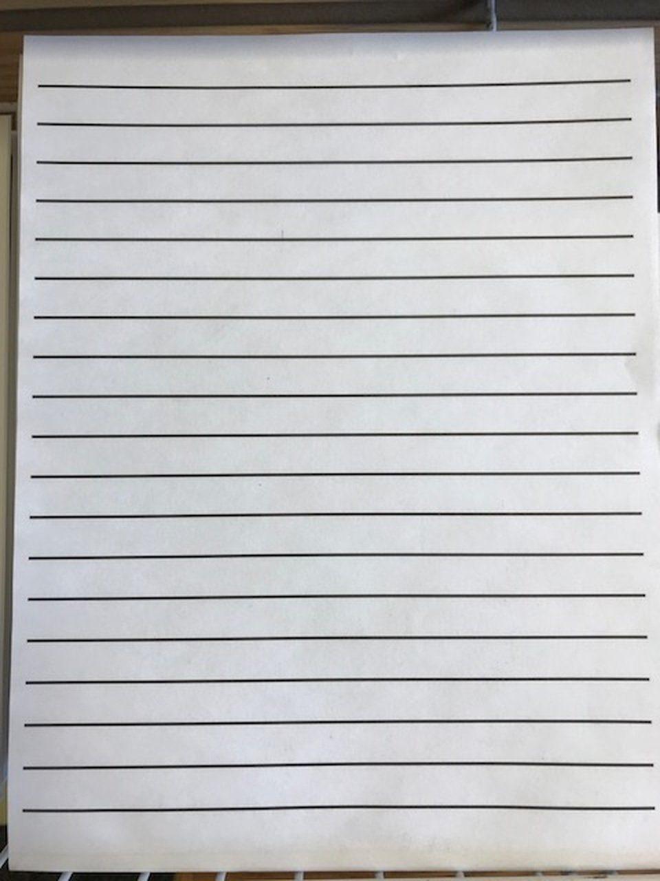 Bold line writing paper 1/2" apart - The Low Vision Store