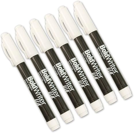 BoldWriter Pen – Variable-Tip Easy-to-See Bold-Point, Black (6-Pack)