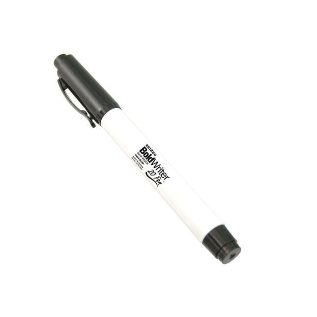 BoldWriter 20 Pen, a bold-point writing pen for low vision with black ink and smooth gliding tip.