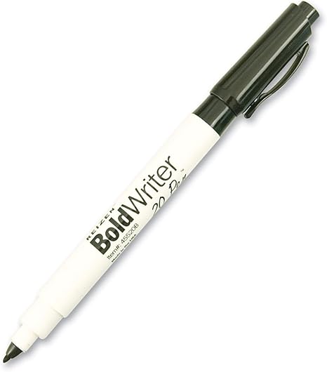 BoldWriter 20 pen, bold-point writing pen for low vision, featuring black ink and a sleek design.