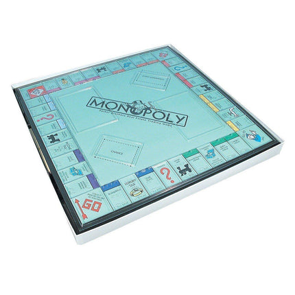 braille monopoly game for low vision with large print and braille features on the game board.