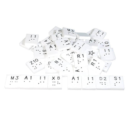 Scrabble Tiles with Braille
