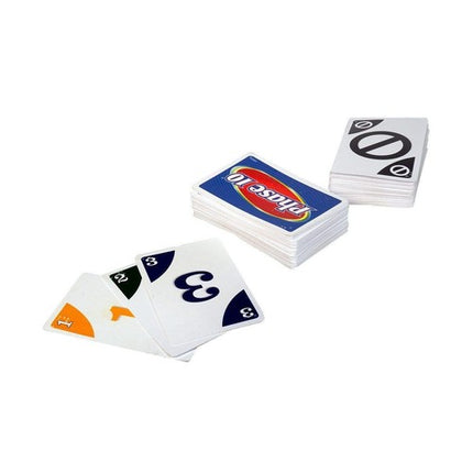 Braille Phase 10 card game cards displayed, featuring tactile Braille and standard print for inclusive play.